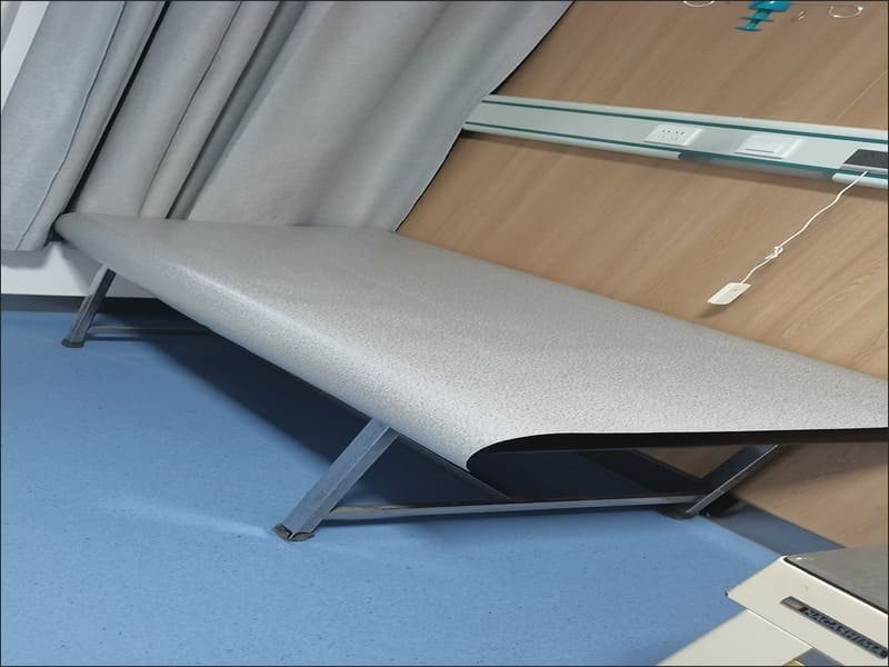 vinyl flooring buckling tenting failure near glass wall